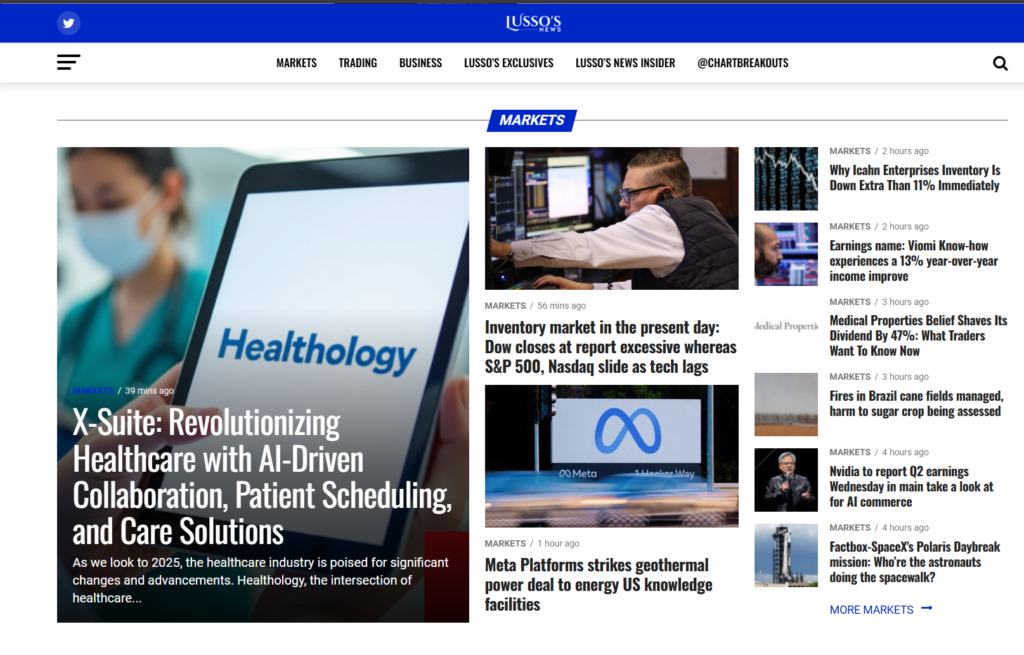 Healthology Featured on LussosNews.com Lussos news article on Healthology X-Suite